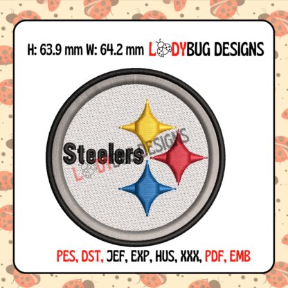 Pittsburgh Steeler Hat Embroidery Design - Image 2