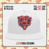 New Era Chicago Bears NFL Hat Embroidery Design featuring the iconic Bears logo, fully digitized for precise hat embroidery and customization.
