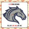Horse Face Hat Machine Embroidery Design, fully digitized, ready for download, and compatible with all major embroidery machines."