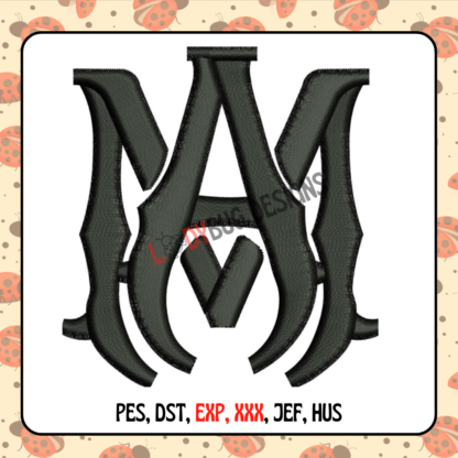 MAhatdesign, hatembroidery, embroiderydigitizing, machinedesigns, theladybugdesigns, customhatdesign, instantembroiderydownload