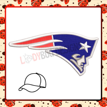 Show your New England Patriots pride with The Ladybug Designs' Embroidery Design. This detailed and professional-quality pattern is perfect for customizing hats, beanies, jackets, and fan gear. Featuring the iconic Patriots branding, this design adds bold team spirit to your apparel. Whether you're personalizing game-day outfits or creating unique gifts for Patriots fans, The Ladybug Designs ensures precision and vibrant stitching for standout results. Celebrate your loyalty in style with this high-quality embroidery design. For custom embroidery designs, visit The Ladybug Designs.