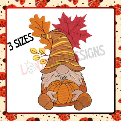 The Ladybug Designs, Fall Genome Thanksgiving Embroidery Design, Thanksgiving embroidery patterns, autumn-themed stitching, festive embroidery, fall décor embroidery, custom embroidery designs.