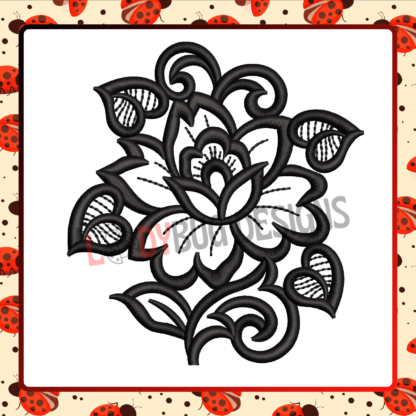 Flower Machine Embroidery Design