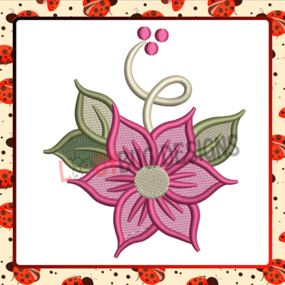 Flower Machine Embroidery Design